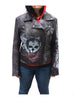 Limited Edition hand painted Biker washed Waxed leather jacket