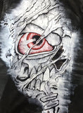 Limited Edition Hand Painted Eye Skull Women leather jacket