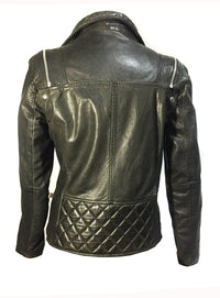 Vannamoda DUAL WEAR SAINTS WOMAN LEATHER MOTO WASHED BIKER JACKET